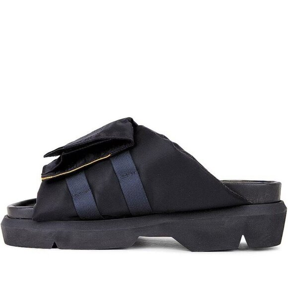 SACAI Pockets Slides in Black 43 10 New With Box Mens Sandals - Picture 5 of 16